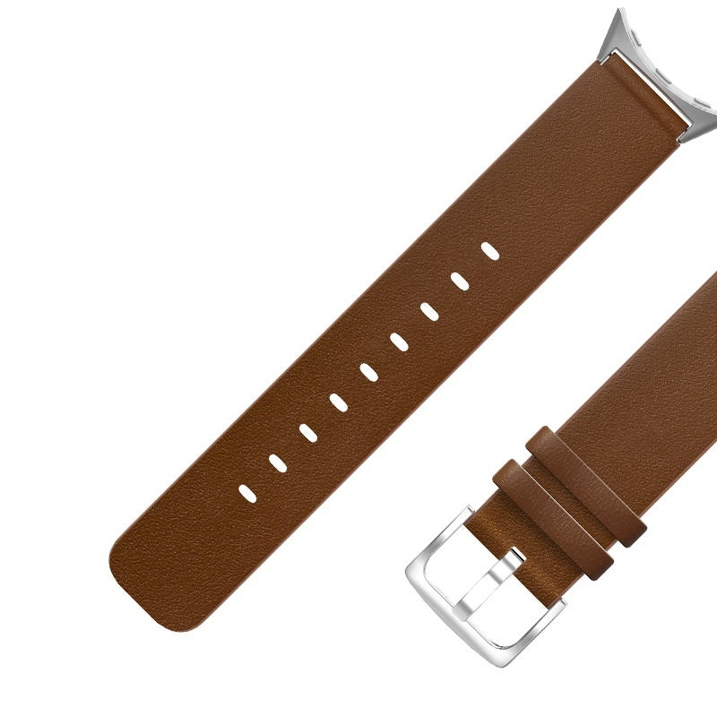 Straight Interface Leather Watch Strap