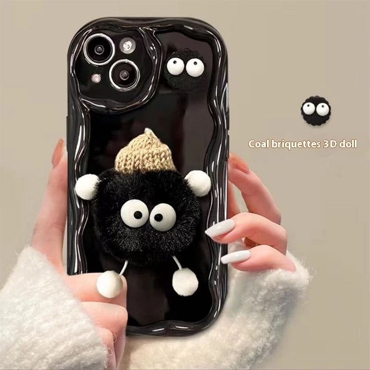 Cartoon Cute Plush Hat Doll Phone Case