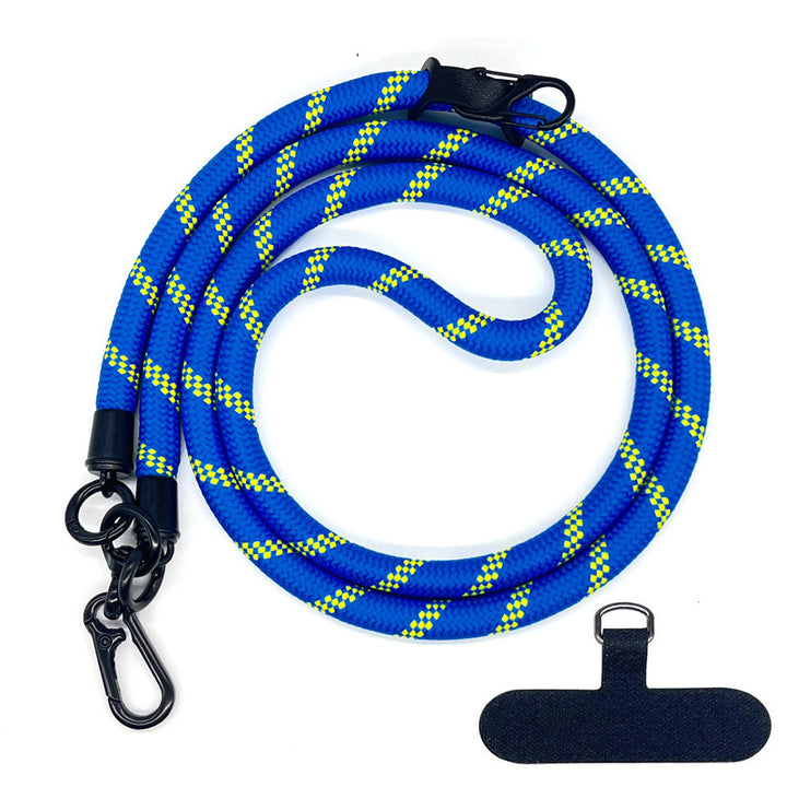 10 mm Climbing Rope Telefon mobil Garnitură Lankard Garnitură reglabilă Crossbody Telefon mobil curea cu Curea de cameră cu curea de cameră anti-pierdere a gâtului