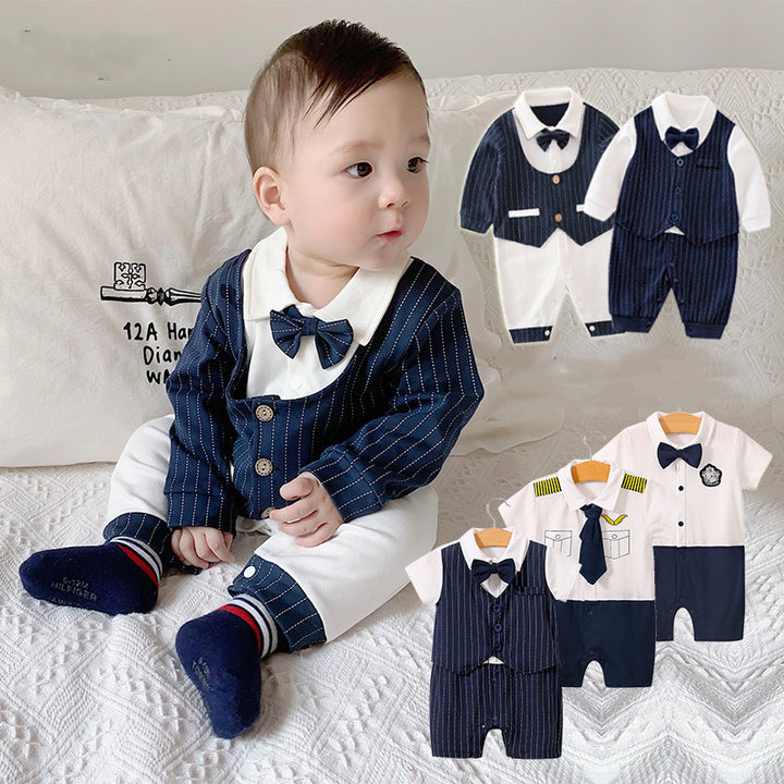 Male Baby Full Moon Dress One Hundred Days Banquet One-year-old Suit