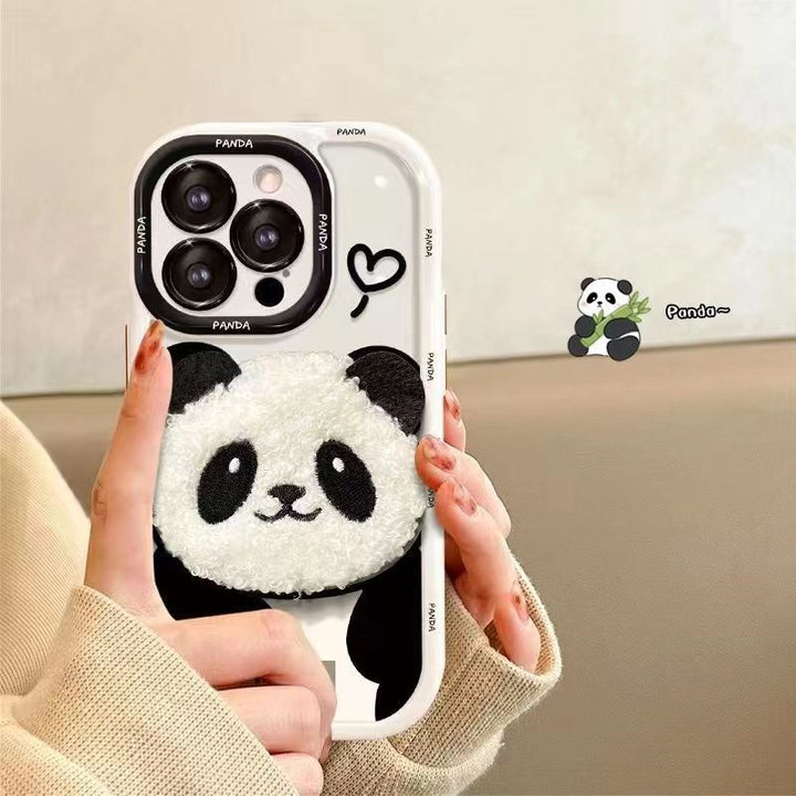 PLUSH PANDA CAZĂ DE TELEFONATĂ DE RESISTANTĂ DE DREPTURI