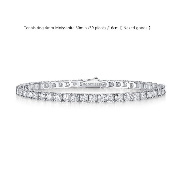 Sterling Silver D Color Moissanite Brățară pentru femei