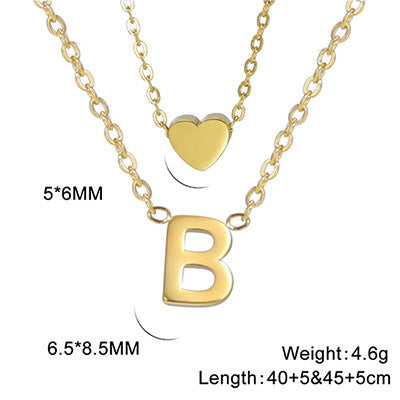 Elegant And Fashionable, Carefully Shaped 26 Letter Necklace