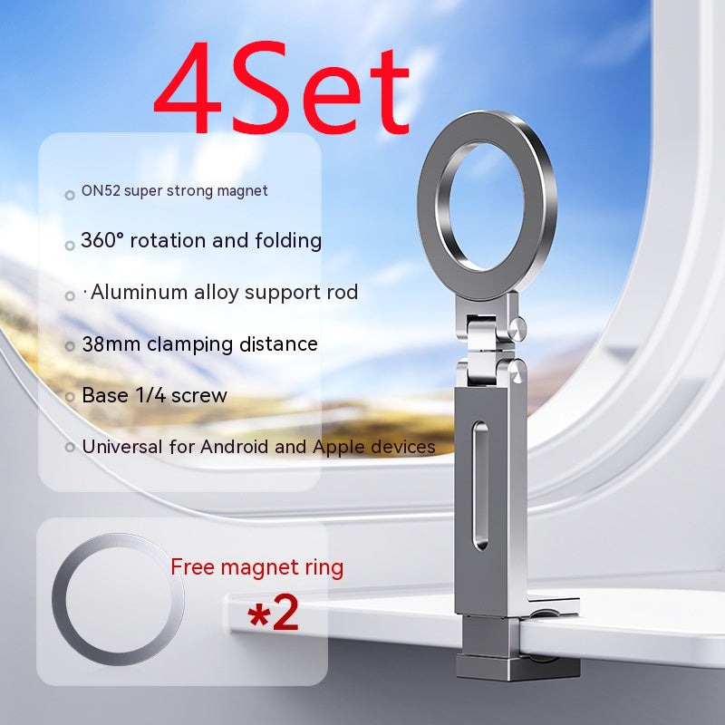 360-degree Rotating Folding Travel Mobile Phone Magnetic Bracket