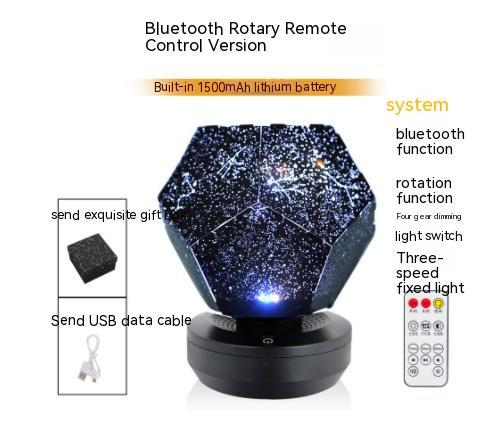 LED Starry Sky Projector Lumini de noapte 3D Proiecție de noapte Lampă de noapte USB încărcare acasă planetariu pentru copii decorațiuni dormitor iluminat