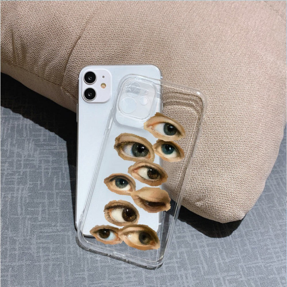 Hand Drawn Eye Soft Phone Case