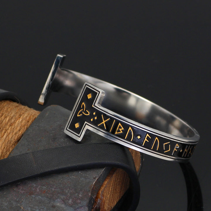 New Titanium Steel Personality Digital Text Bracelet