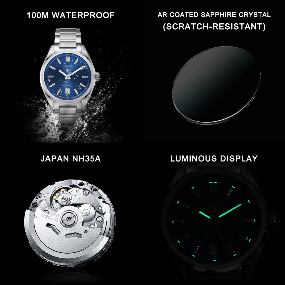 Fashion Waterproof Men's Business Mechanical Watch