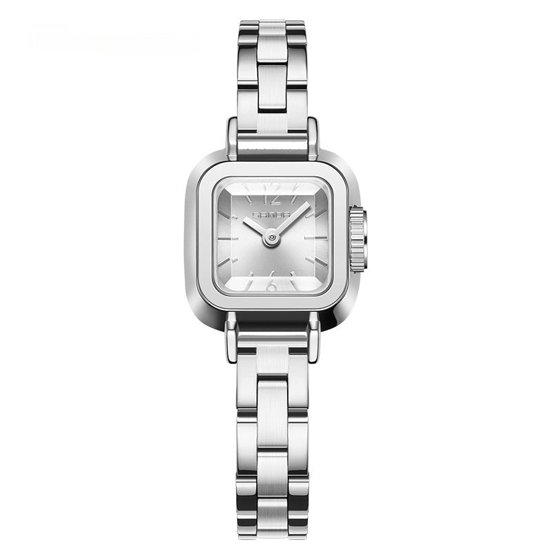 Mesh Quartz Watch Fashion Simple Roman Pattern Waterproof