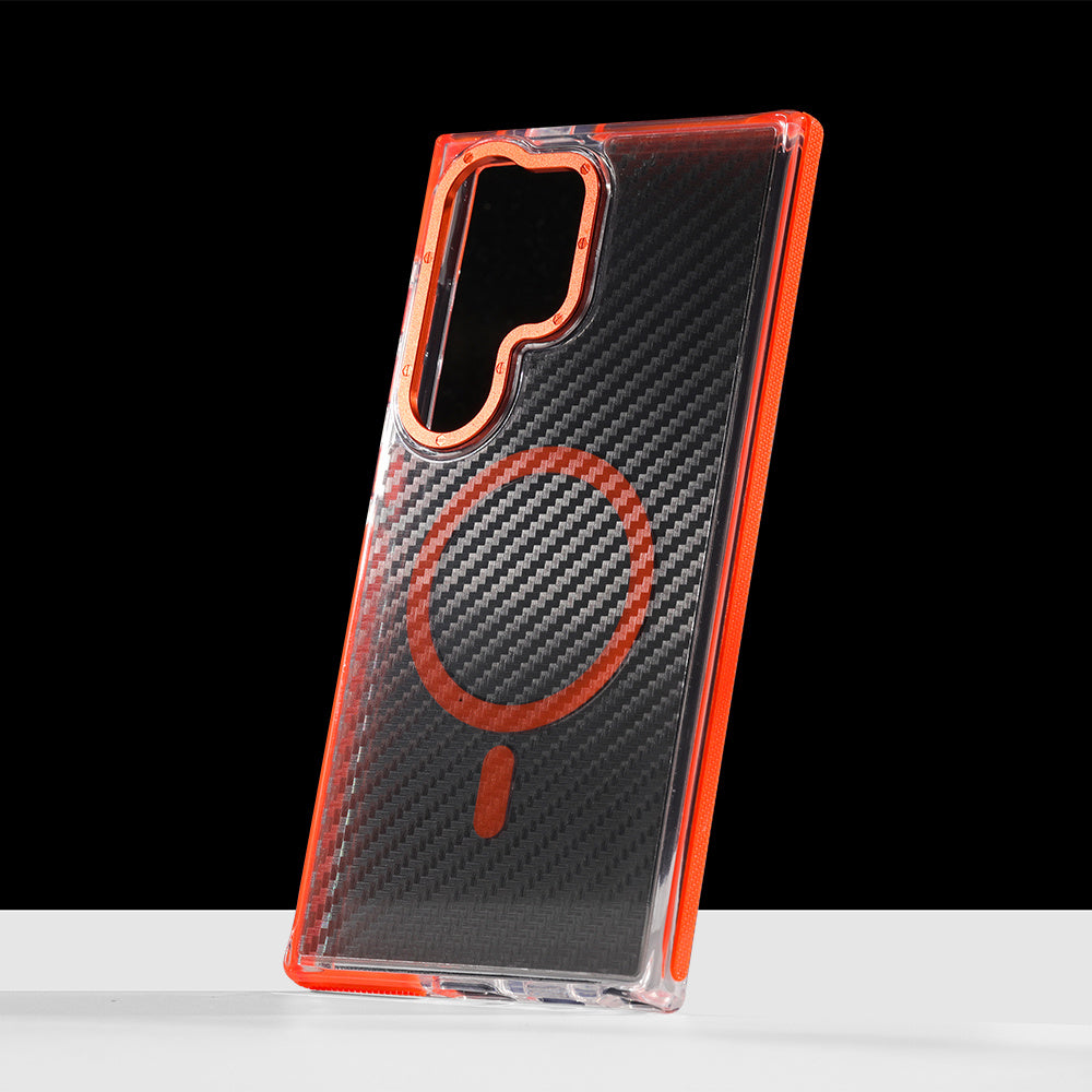 Carbon Fiber Pattern Drop-resistant Anti-slip Anti-fingerprint Phone Case