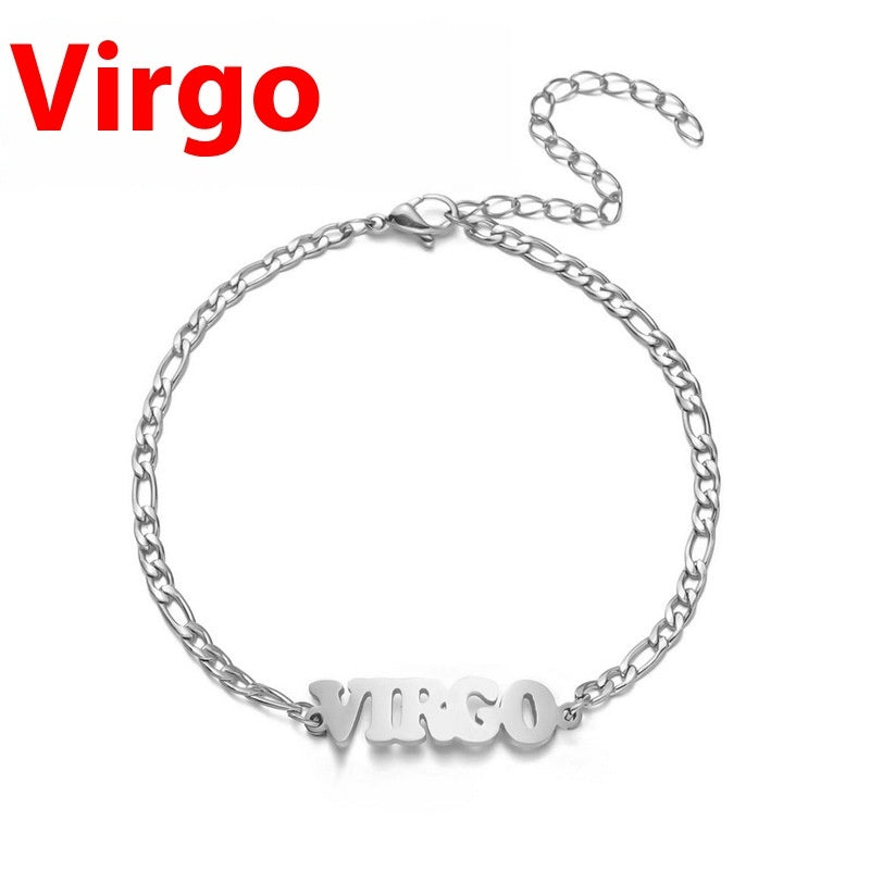 Bracelet Fashion Stainless Steel Twelve Constellation