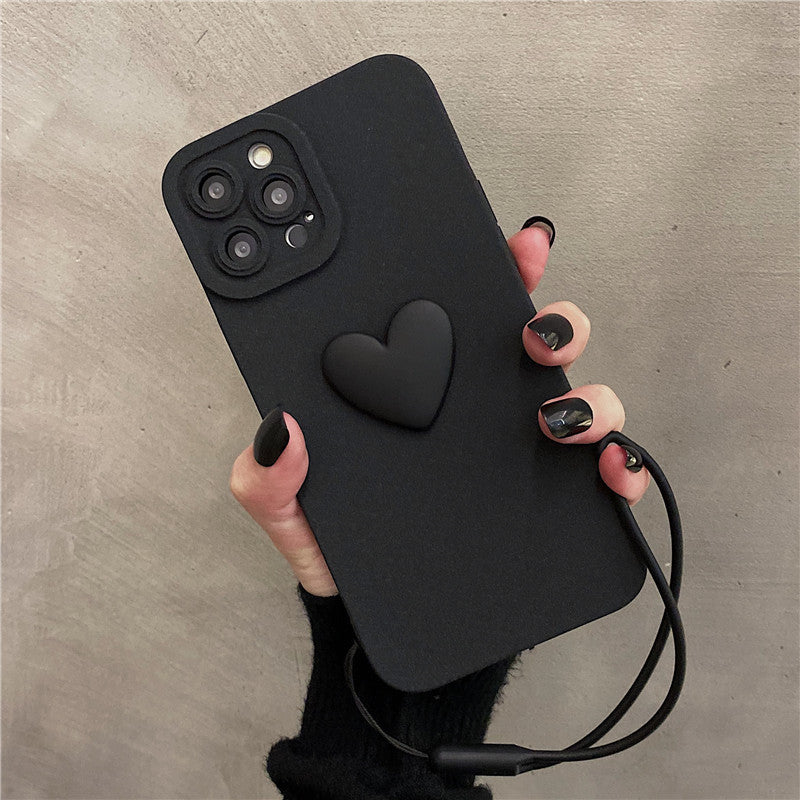 Three-dimensional Love All-inclusive Anti-fall Silicone Phone Case