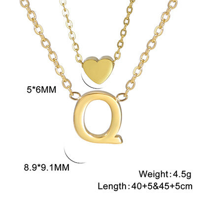 Elegant And Fashionable, Carefully Shaped 26 Letter Necklace