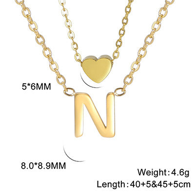 Elegant And Fashionable, Carefully Shaped 26 Letter Necklace