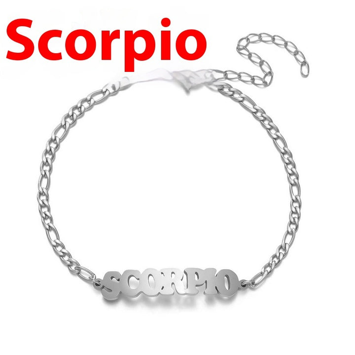 Bracelet Fashion Stainless Steel Twelve Constellation