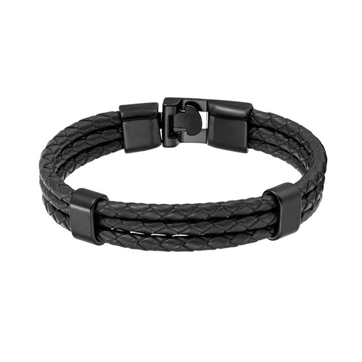 Men's Fashion All-match Leather Braided Bracelet Ornament