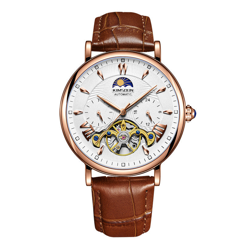 Sun Moon Star Watch Mechanical Mecanic pentru bărbați