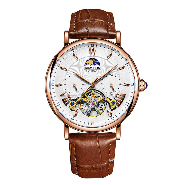 Sun Moon Star Watch Mechanical Mecanic pentru bărbați