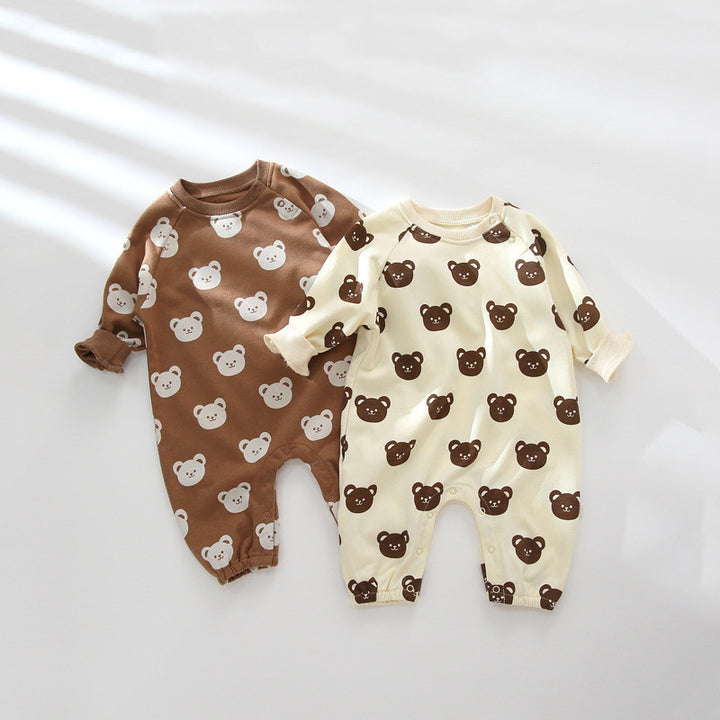 Cotton Baby Cartoon Print Romper