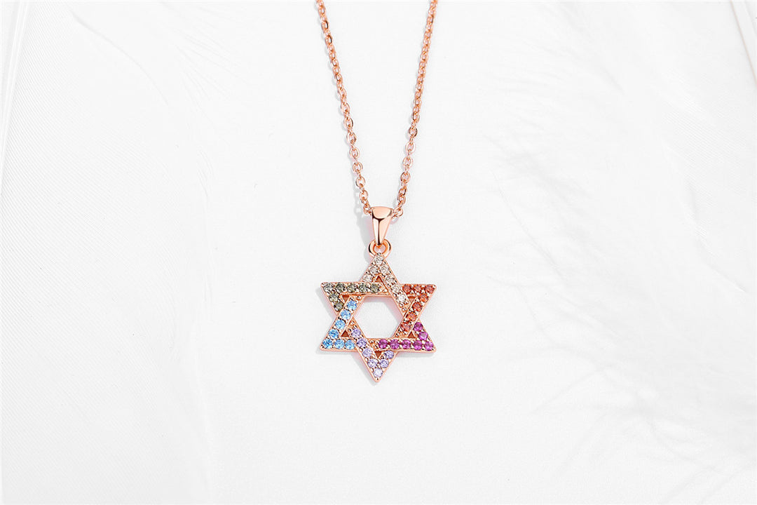 Nou Colier 925 Sterling Silver Hexagram