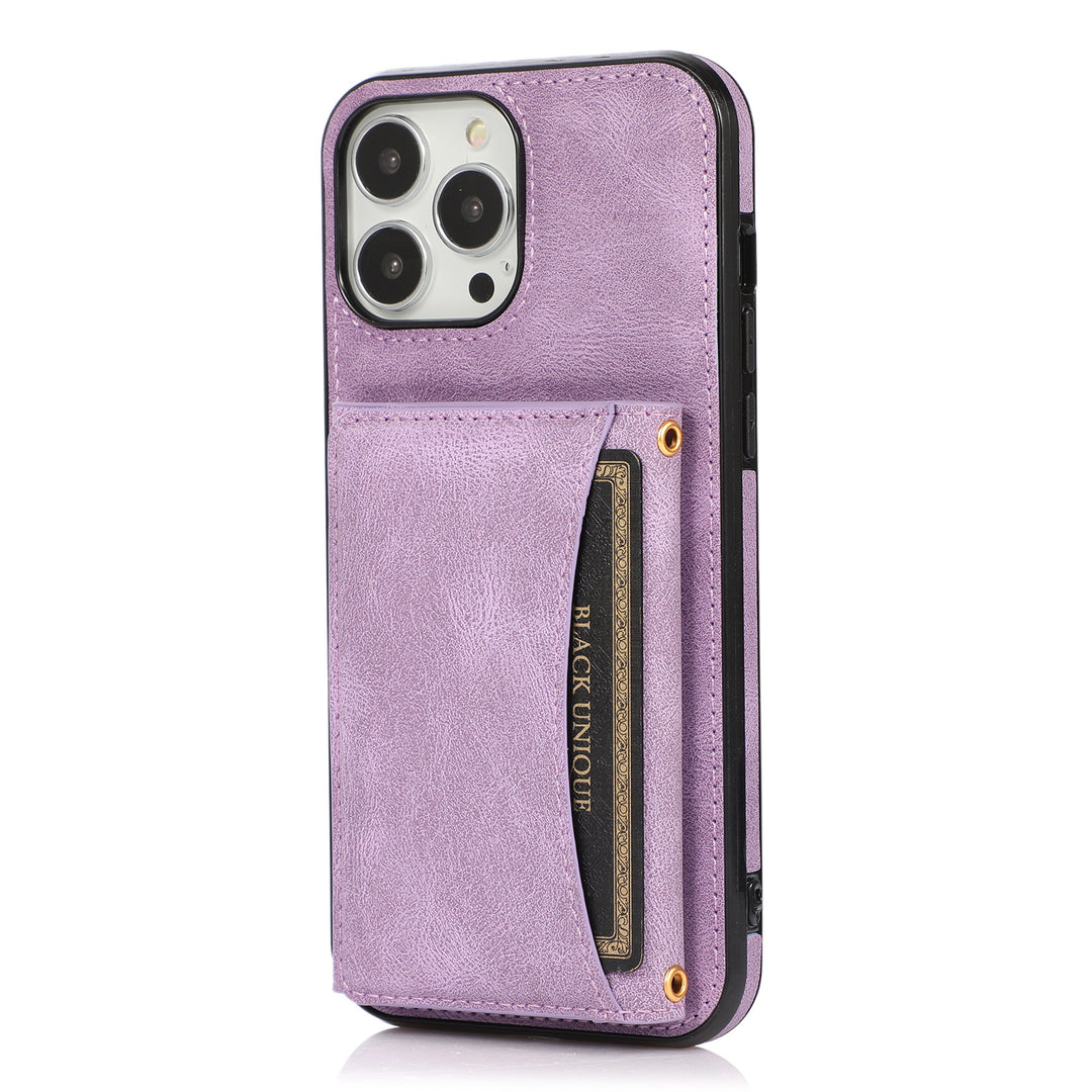 Leather Card Protection Sleeve Phone Case