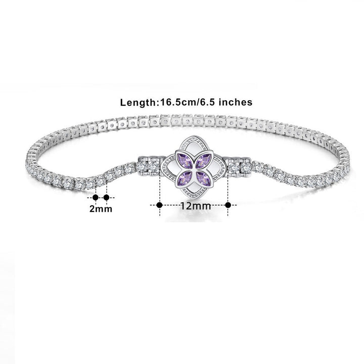 925 silver tennis bracelet