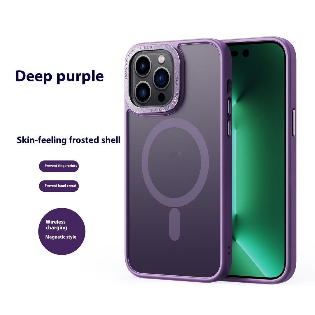 Frosted Skin Feeling Metal Magnetic Protective Case