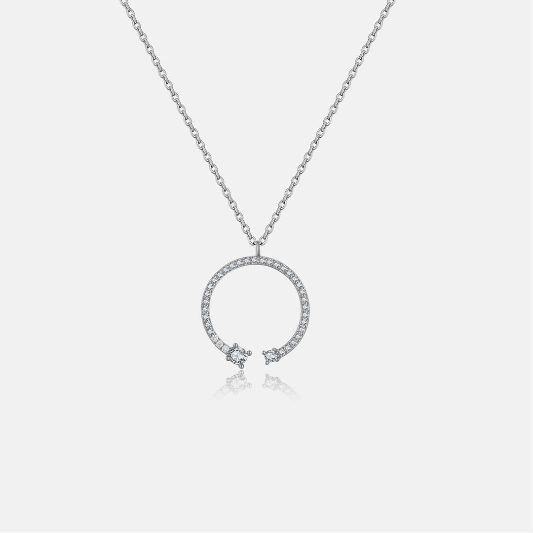 Fashion Love Necklace Circle Pendant Women