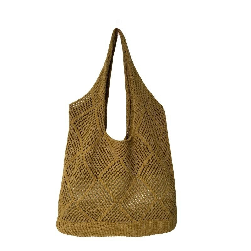 Women's Fashion Hollowed-out Shoulder Woven Bag