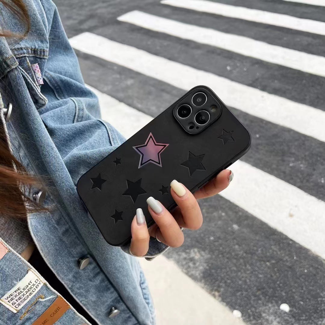 Sheepskin Laser Star Phone Case Silicone Drop-resistant