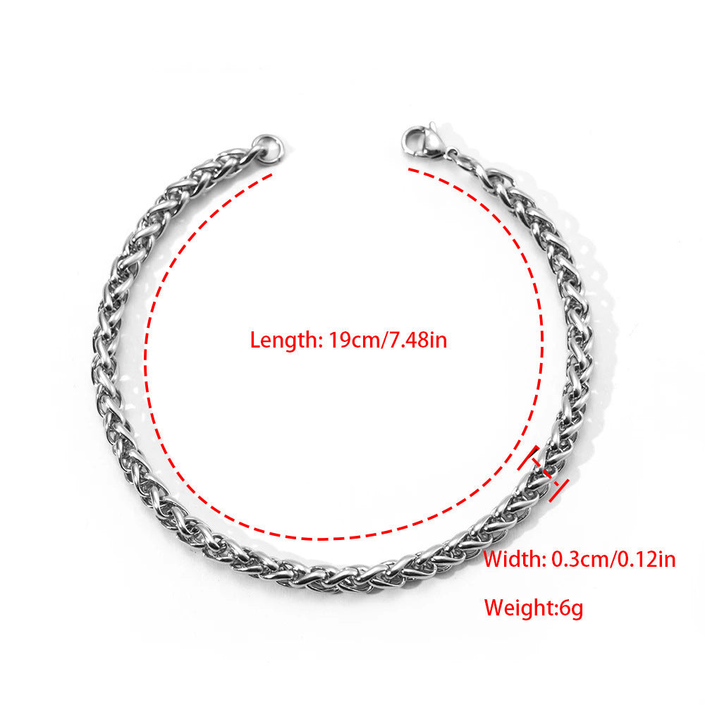 Men's Titanium Steel Bracelet Stainless Steel Bracelet