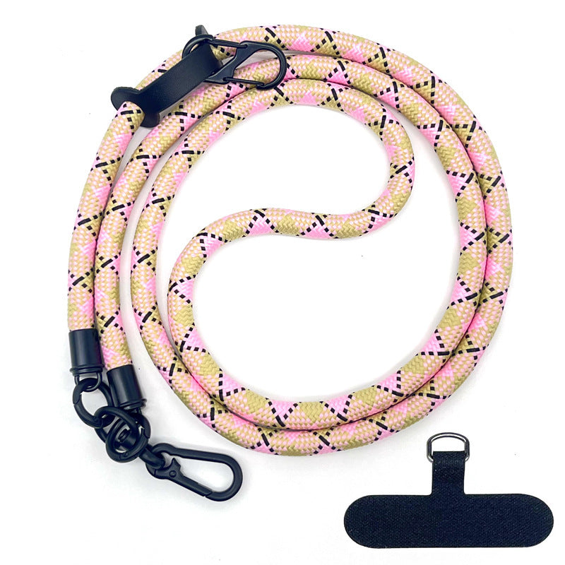 10 mm Climbing Rope Telefon mobil Garnitură Lankard Garnitură reglabilă Crossbody Telefon mobil curea cu Curea de cameră cu curea de cameră anti-pierdere a gâtului