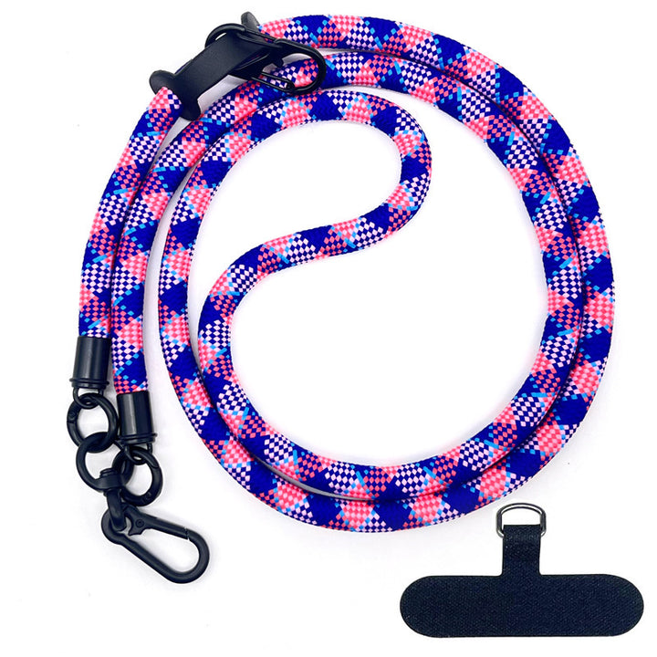 10 mm Climbing Rope Telefon mobil Garnitură Lankard Garnitură reglabilă Crossbody Telefon mobil curea cu Curea de cameră cu curea de cameră anti-pierdere a gâtului