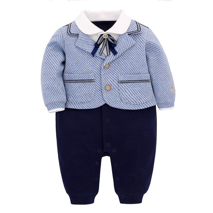 Spring And Autumn Baby Boy Gentleman Romper