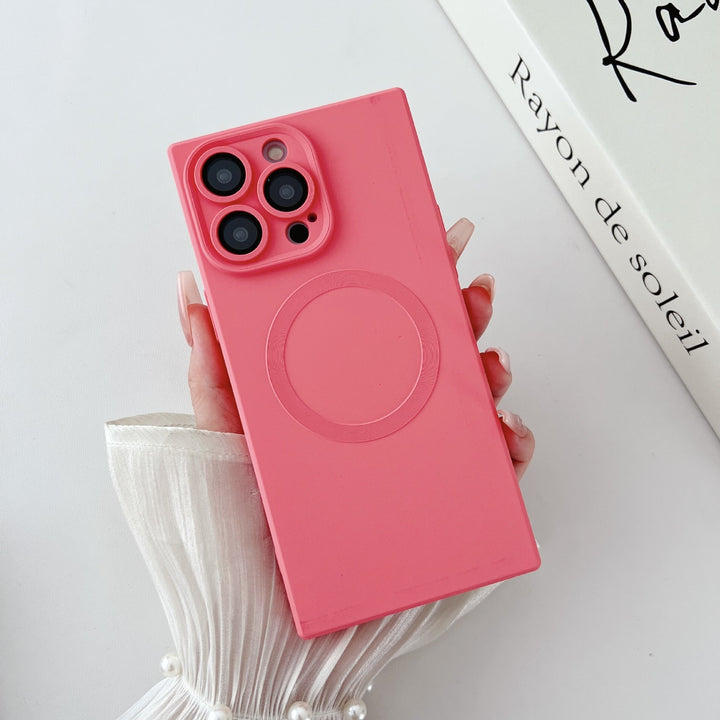 Solid Color Square Magnetic Phone Case