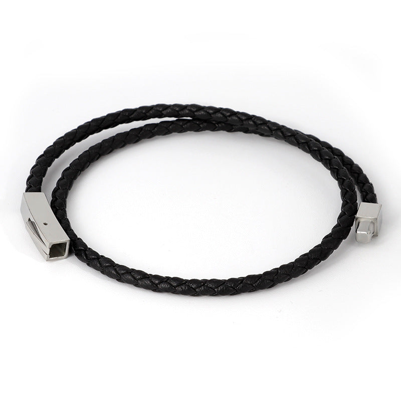 Fashion Men's Retro Genuine Leather Bracelet