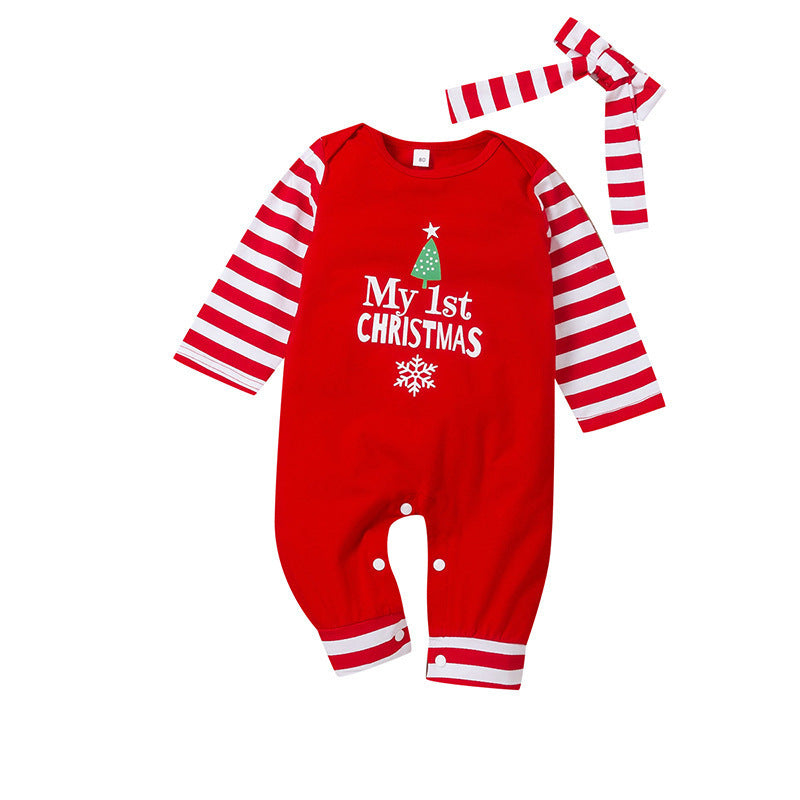 Cross Border Autumn And Winter Christmas Baby Jumpsuit