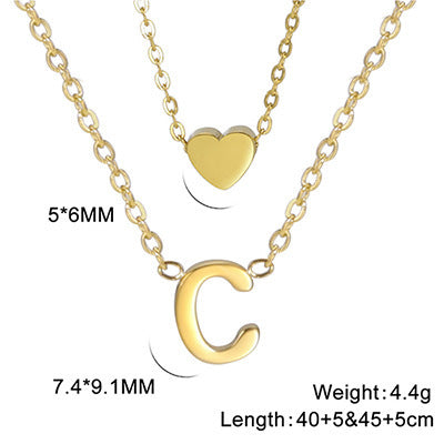 Elegant And Fashionable, Carefully Shaped 26 Letter Necklace