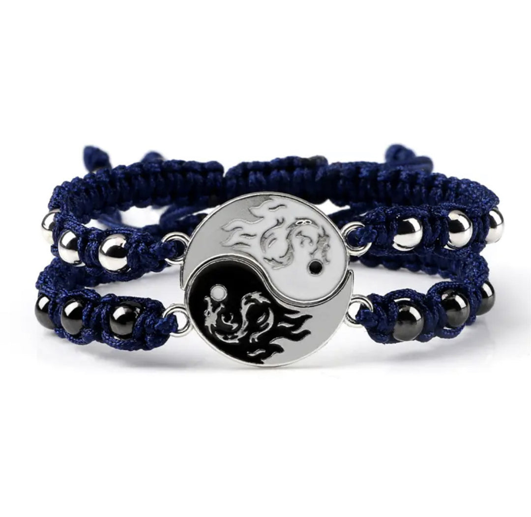 New Magnet Taiji Dragon Totem Yin And Yang Fashion Bracelet