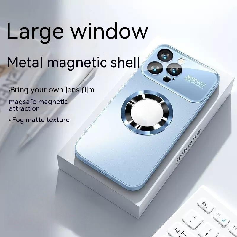 Large Window Without  Magnetic Suction Frosted Glass Drop-resistant All-inclusive Protective Case