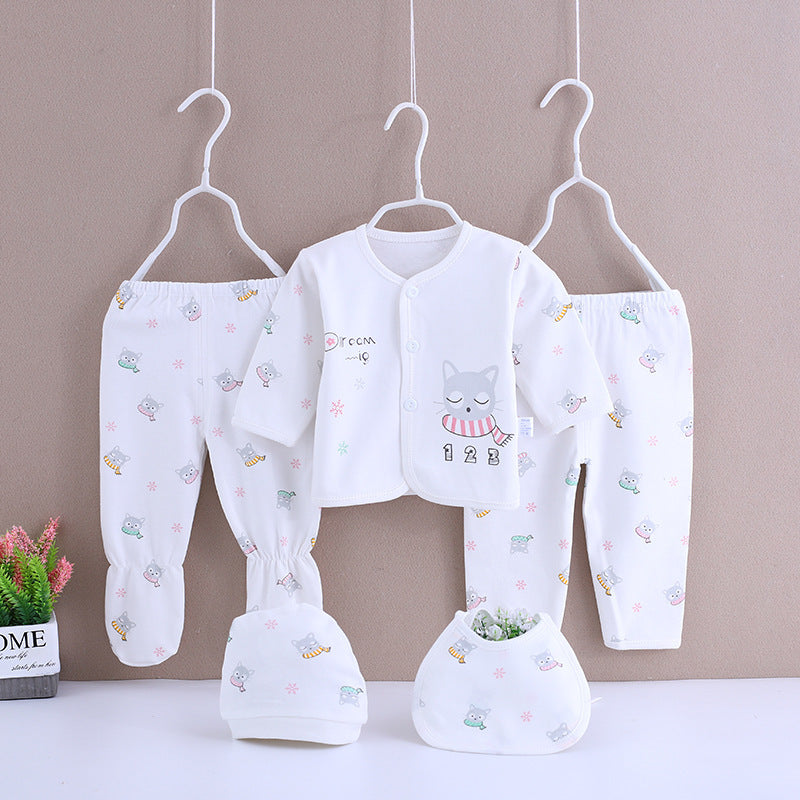 Cotton Baby Clothing Spring And Summer Underwear Set