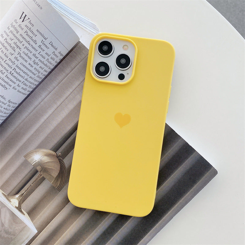 Simple Love Silicone Phone Case Drop-proof Protective Cover