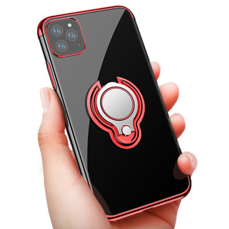 Magnetic Ring Electroplating Car Phone Case