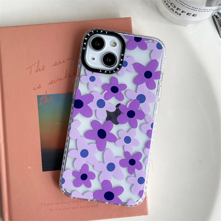 Purple Flowers For Ip13Pro Mobile Phone Case