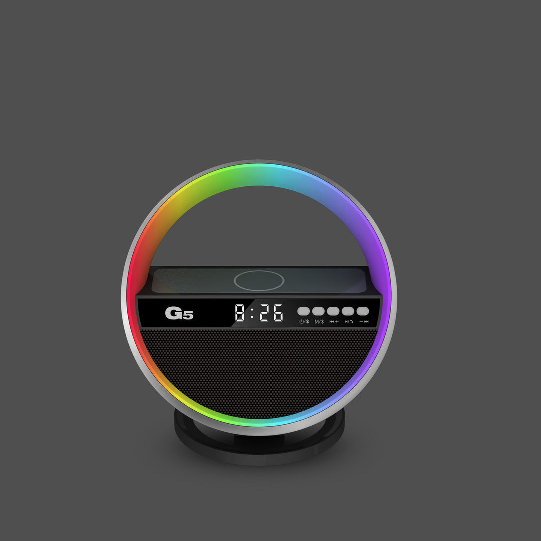 2024 Nou multifuncțional RGB Light Night Light Wireless Charger Bluetooth Difuzor mare G Ambience Light Home Decor