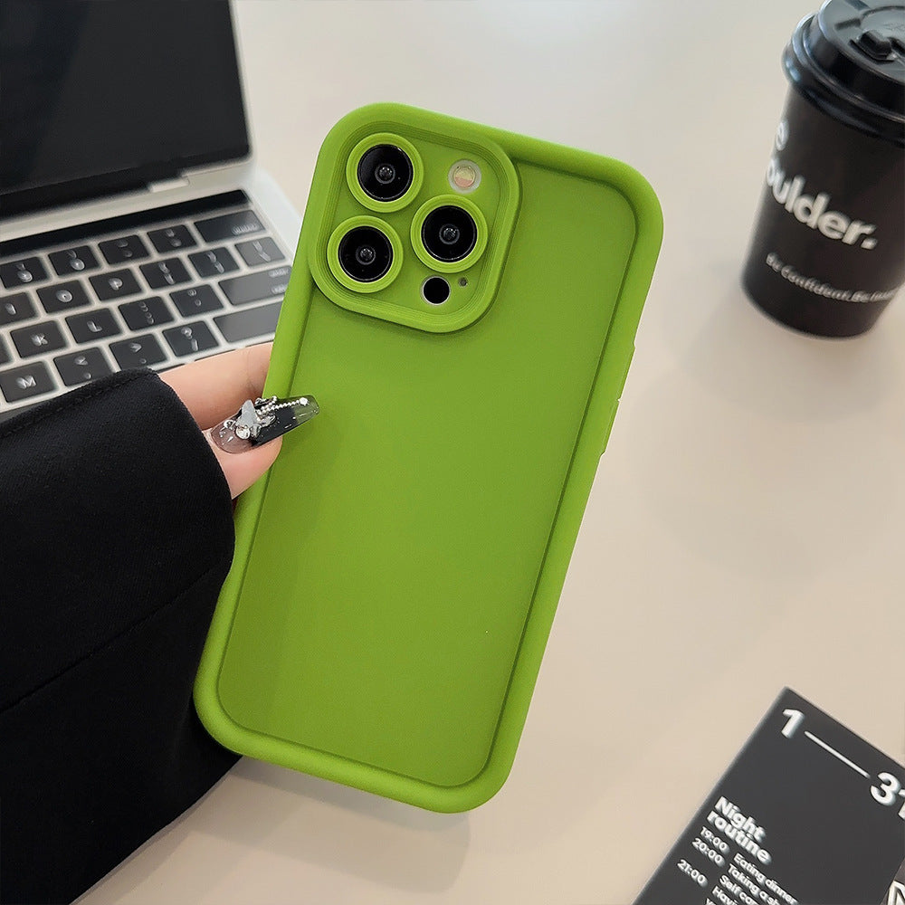 Solid Color All-inclusive Silicone Phone Case