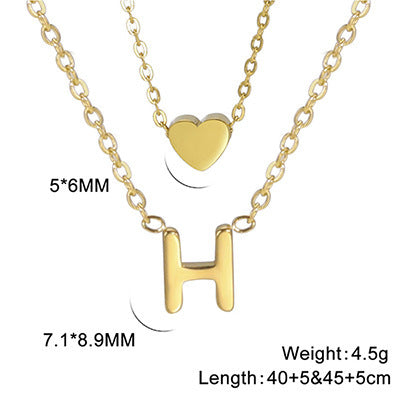 Elegant And Fashionable, Carefully Shaped 26 Letter Necklace