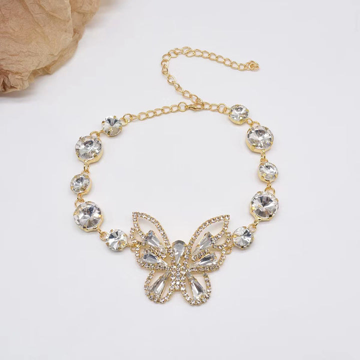 Women's Oversized Butterfly Necklace Earrings