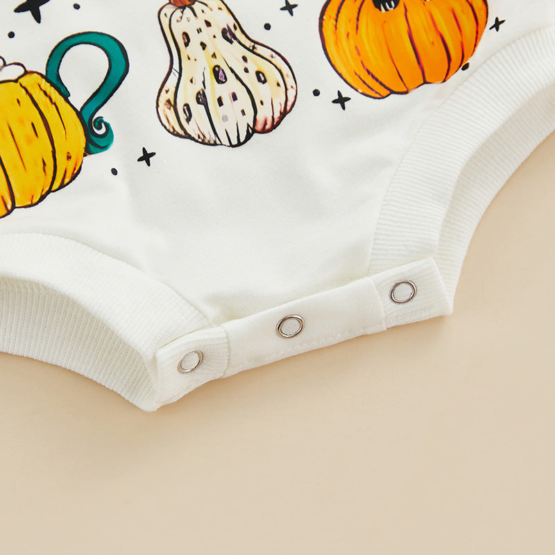 Europa și America Baby Onesie Cute Halloween Pumpkin