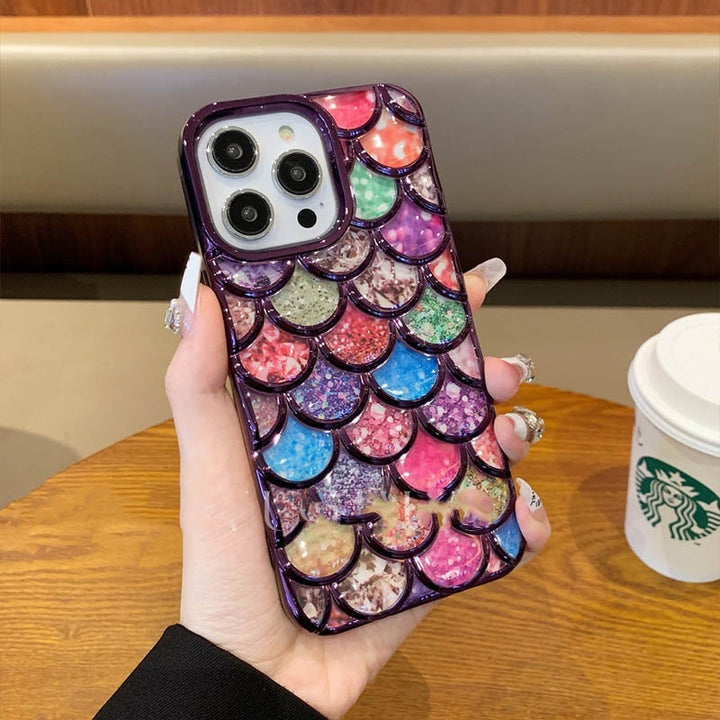 Mermaid Scale Phone Case Three-dimensional Protective Sleeve